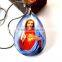 Allah image of Jesus praying crystal pendant necklace Christmas gift 2015