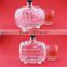 Wholesale good quality paint grenade shape bottles 500ml heart shape bottles apple shape bottles