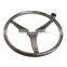 STAINLESS STEEL SPORT WHEEL with FINGER GRIPS and CONTROL KNOB