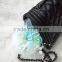 Good selling blue plush ball keyring