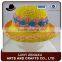 girls natural hand crocheted straw hat