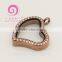 Newly heart girlfriend charms, silver heart floating locket charms china cheap price