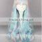 Synthetic Cosplay Light Pink Mixed Light Pink Anime Long Water Curly Lolita Wig N415