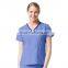 Y-neck scrub top/ medical scrubs sets /medical scrub shirts and pants /nurse scrub suits unifoms/hospital scrubs