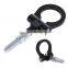 Racing Tow Towing Hook for European Car Auto Trailer Ring Silver