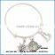 high quality fashion adjustable wire butterfly bangle bracelet