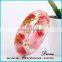 Mother's Day hot sale transparent women resin bangles 2013 on  website new product