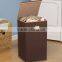 Aluminum handles printing polyester grey laundry basket laundry hamper, laundry bag