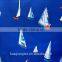 sailboat print imitation memory fabric for jacket cotton-padded jacket