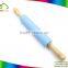 Household baking tools wooden handle stainless steel colorful silicone rolling pin