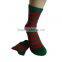 Haining GS custom red stripes design green children bamboo fiber socks