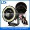 2.5 inch IP65 Waterproof Car Cob led angel eyes headlights COB Auto fog lights