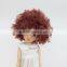 Wholesale short brown kinky curly wig for American girl doll