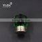 1 1/2 inch forest green antique brass glass knobs for kitchen