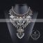 high quality vintage rhinestone chunky statement necklace tin alloy fashion women pendant necklace 6390091