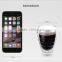  high borosilicate double wall coffee mug for 80 ml
