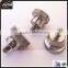 customized Plain finish stainless steel screw,flat head knurled thumb screw m4