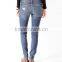 Distressed Denim Skinnies women skinny denim jeans (LOTX254)