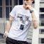 The New Tide Male Fashion 2016 Printed Half Sleeve T-shirt