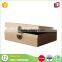  China factory custom flip lid kraft cardboard gift box with metal lock