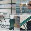 Metal Welded Wire Fence 3D profiled green powder coating Welded Wire Fence Gate panel mesh size 50 x 200 mm