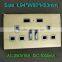 Stainless steel wall switches with usb wall plug sockets