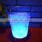 factory direct whole sale led color changing modern clear ice bucket ice cooler and holder