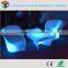 Illuminated commercial led furniture /led dining table & chair set