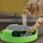 Funny pet cat toy scratch pad with rotating mouse