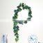 Green artificial plastic ivy vine garland for shopping mall decoration