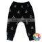 white black grid elastic waist harem pant baby