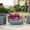 Fashion rattan outdoor furniture factory PE rattan woven outdoor sofa set furniture