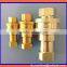 ISO 7241 Series B general purpose Brass push-to-connect quick connect hydraulic coupler