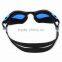 2015 New Panoramic Silicone Adult Swimming Goggles with Blue Mirrored lens (MM-7203)