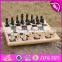2017 New design children educational wooden international chess W11A053