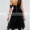 new models Clothing OEM Zip-back One Shoulder and Off Shoulder Mesh Prom Dresses