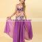 Purple tassel belly dance bra and belt AS6043-AQ6043