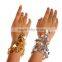 Belly Dance Gold/Silver Bracelet Costume Coin Hand Decoration Wrist Bangle Ring