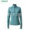 Half zipper gym wear anti-bacterial quick dry running t-shirt