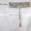 GOLD CRYSTAL Single Bracelet with Ring free size