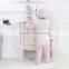Baby Girls Appliqued Knitted Hats White, Infants&Toddlers Crocheted Hats