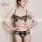 HSZ-28805 Girls Underwear Comfortable 3/4 Bra Cup New Design 2017 Sexy Model Bra Free Samples Latest Fashion Panty Lingerie