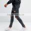 Slim Fit Straight Cut Knee Ripped Acid Wash Jeans Trousers for Men