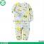 2017 new arrival bamboo fabric 2 pieces long sleeve children clothes set baby sleepsuit