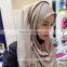 pink gray muslim simple hood scarf hijabs/wuxe solid color pretty muslim hijab/lual fashion muslim hijab