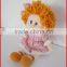 25cm lovely plush mini real doll with wool hairs