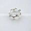 925 Sterling Silver Latest Fashion Olive Branch Cubic Open Silver Stocking Ring