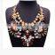 Luxury Evenning Dress Exaggerated Bohemia Colorful Flower Necklaces&Pendants