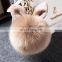 Cute Rabbit Ear Hair Ball Ornaments Fashion Fur Bag Pendant Plush Keychain