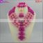 african crystal beads jewelry set african beads jewelry set african beads coral jewelry set necklace 926-1